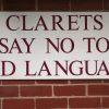 clarets say no to bad language sign turf moor burnley newcastle united nufc 1120 768x432 1