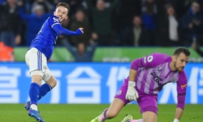 james maddison celebrating leicester dubravka newcastle united nufc 1120 768x432 1