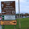 for football follow newcastle sunderland road sign newcastle united nufc 650x400 1