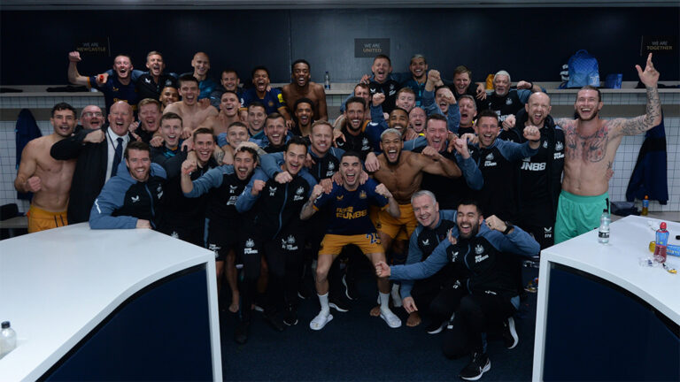 team celebration dressing room spurs october 2022 newcastle united nufc 1120 768x432 1