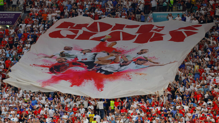 england fans banner qatar world cup 2022 newcastle united nufc 1120 768x432 1