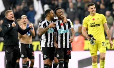 joe willock callum wilson eddie wowe nick pope smiling newcastle united nufc 1120 768x432 1