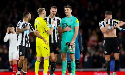 nick pope smiling ramsdale arsenal dan burn newcastle united nufc 1120 768x432 1