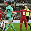 nick pope red card liverpool salah referee trippier newcastle united nufc 1120 768x432 1